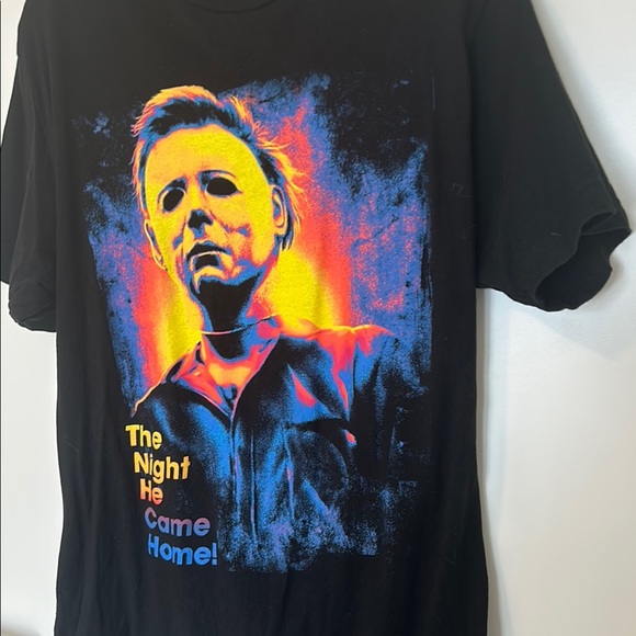 Michael myers Black Graphic T-Shirt - Picture 5 of 6